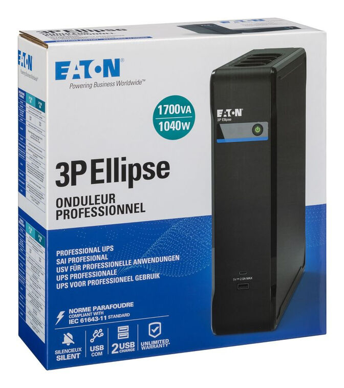 UPS Eaton 3P Ellipse 1700 USB DIN 1700VA/1040W image number 1