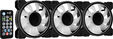 Ventoinha Aerocool Mirage 12 ARGB Pro Preto 120mm (Pack 3) image number null