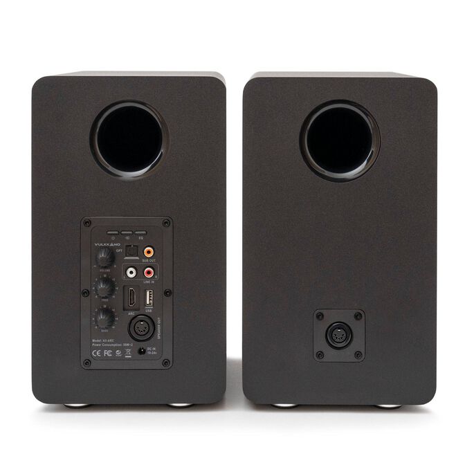 Colunas Hi-Fi Vulkkano A6 ARC 80W Bluetooth HDMI ARC Pretas image number 2