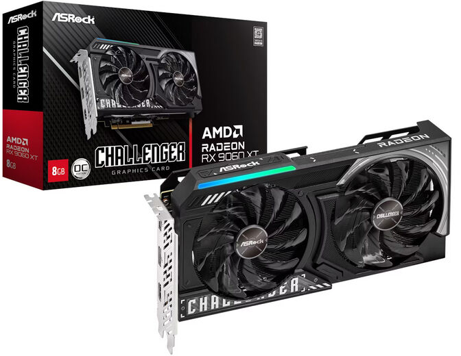 Gr&aacute;fica ASRock Radeon RX 9060 XT Challenger OC 8GB GDDR6 image number 0