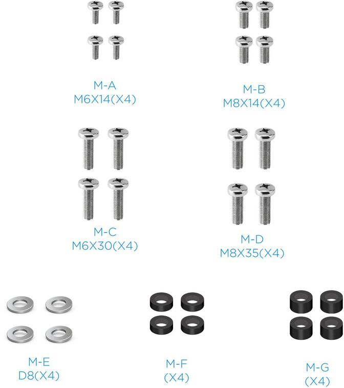 Suporte de Mesa Tooq 23" a 75" Max. 40Kg Preto image number 2