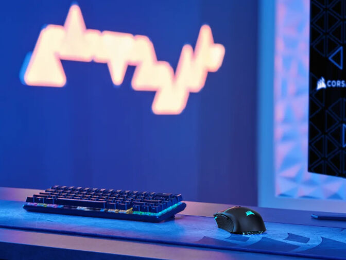 Rato Corsair Nightsabre Gaming RGB Wireless/Bluetooth 26000DPI Preto image number 3