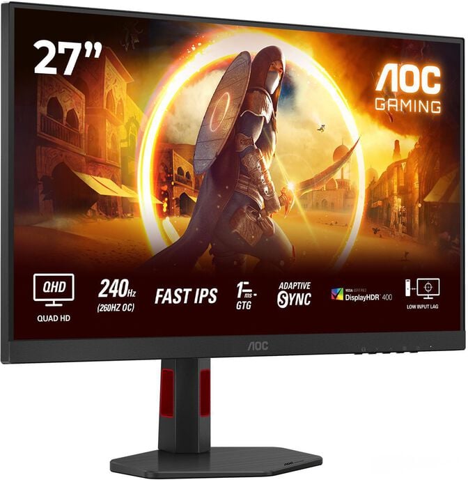 Monitor AOC Gaming 27" Q27G4ZR IPS QHD 240Hz (OC 260Hz) 1ms image number 10