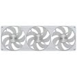 Ventoinha Corsair iCUE Link RS360 II Unified Frame Brancas ARGB PWM Tripla Vento&iacute;nha 120mm (360mm) image number null