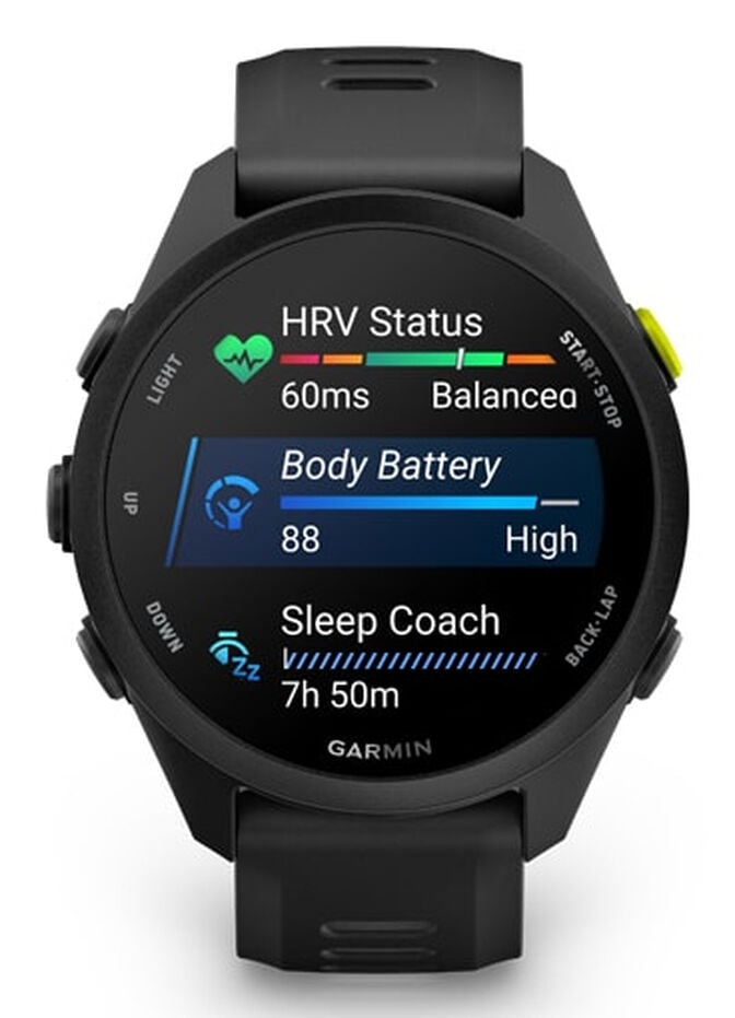 Smartwatch Garmin Forerunner 70 43mm Preto image number 6