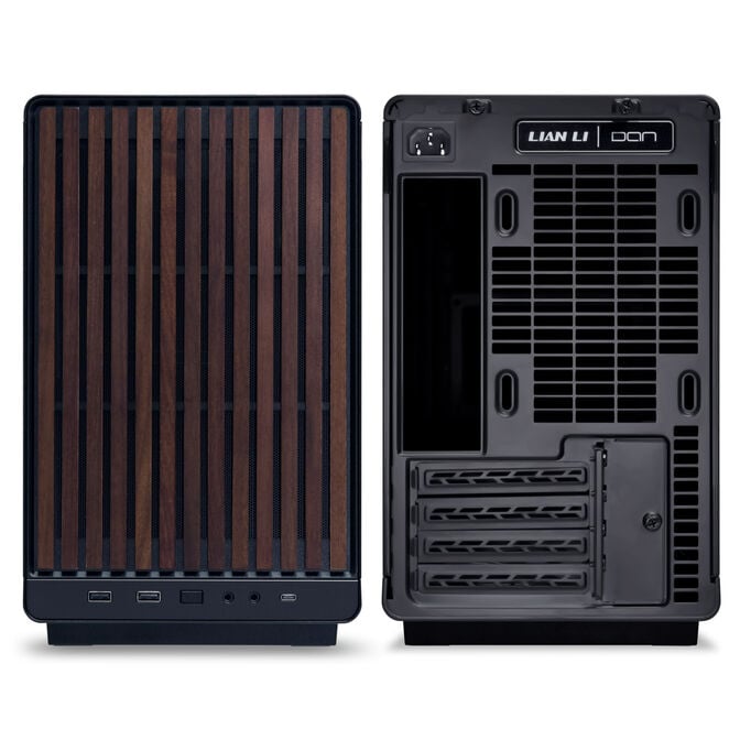Caixa Micro-ATX Lian Li x Dan Cases A3 Preta Madeira Vidro Temperado image number 2