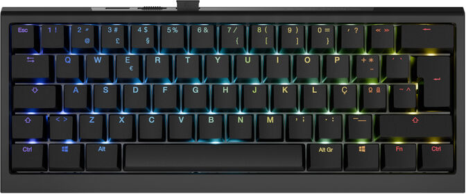 Teclado Mec&acirc;nico Ducky One X Mini Wireless Black RGB Ducky Linear Inductive Switch (PT) image number 0