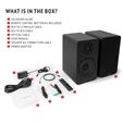 Colunas Hi-Fi Vulkkano A6 ARC 80W Bluetooth HDMI ARC Pretas image number null
