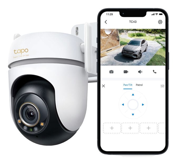 C&acirc;mara de Seguran&ccedil;a TP-Link TC43 Outdoor Pan/Tilt AI 3K Security Wi-Fi image number 3