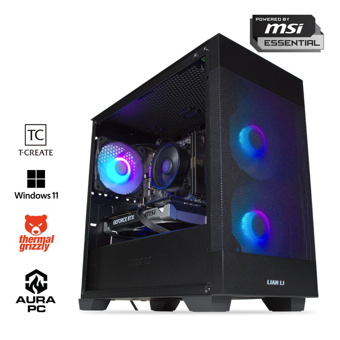 Computador AURA Gamer-PC Ryzen 5 7500F 32GB DDR5 1TB RTX 5060 Ti 16GB WiFi W11 V2 Bonus