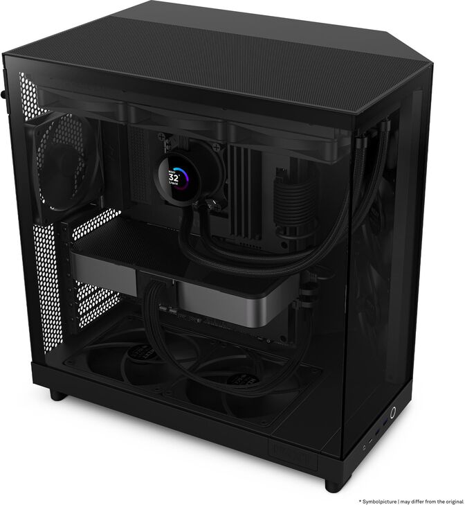 Caixa ATX NZXT H6 Flow Preta Vidro Temperado image number 14