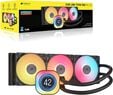 Water Cooler CPU Corsair iCUE LINK TITAN 360 RX RGB LCD 360mm Preto image number null