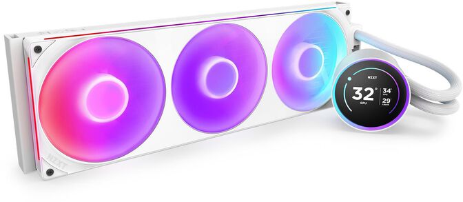 Water Cooler CPU NZXT Kraken Elite 420 (2025) RGB Branco image number 1