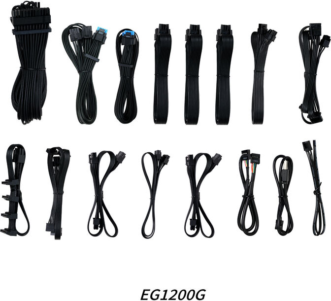 Fonte Modular Lian Li Edge 1200W 80+ Gold Preto image number 10