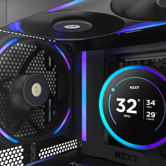 Ventoinha NZXT F140x Perfomance RGB 140mm - Single Pack Pretas image number 7