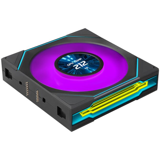 Ventoinha Lian Li UNI FAN SL120 LCD Infinity FLEX Wireless Preto 120mm (Pack 3) image number 2