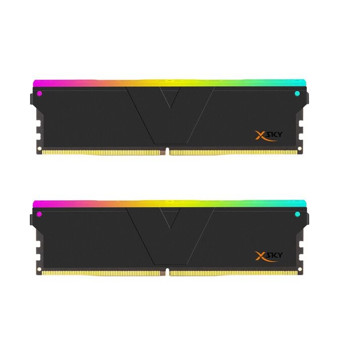 V-Color Kit 32GB (2 x 16GB) DDR5 6000MHz Manta Xsky RGB EXPO Preto CL30 (APENAS COMPAT&Iacute;VEL COM RYZEN) image number 0