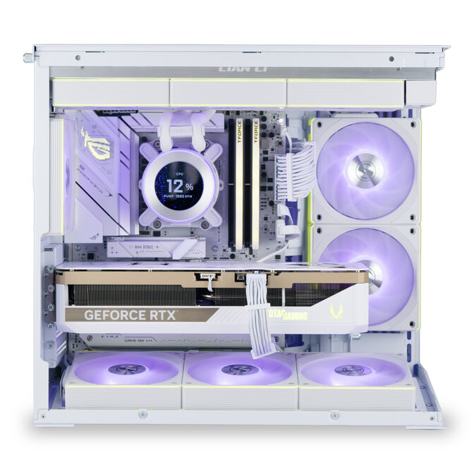 Computador King Mod Gamer-PC Lian Li Ryzen 7 9850X3D 64GB DDR5 2TB RTX 5080 WiFi W11 - White Edition image number 1