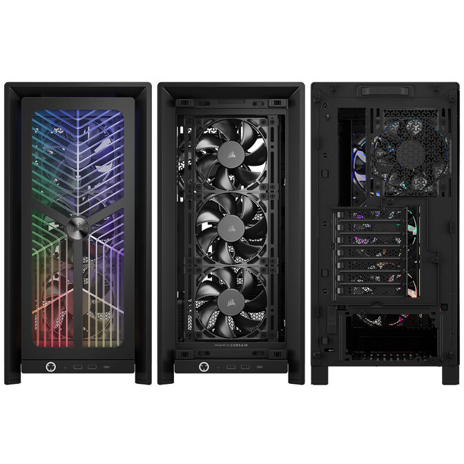 Caixa E-ATX Corsair 4000X RS ARGB Preta Vidro Temperado image number 5