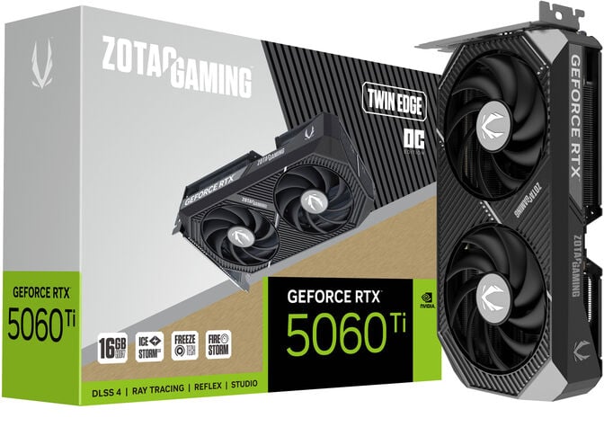 Gr&aacute;fica ZOTAC GeForce&reg; RTX 5060 Ti Twin Edge OC 16GB GDDR7 DLSS4 image number 7