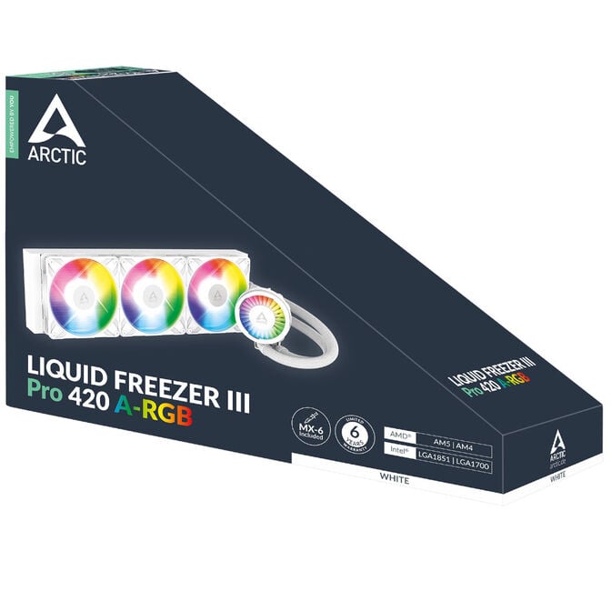 Water Cooler CPU AIO Arctic Liquid Freezer III PRO White - 420mm image number 5