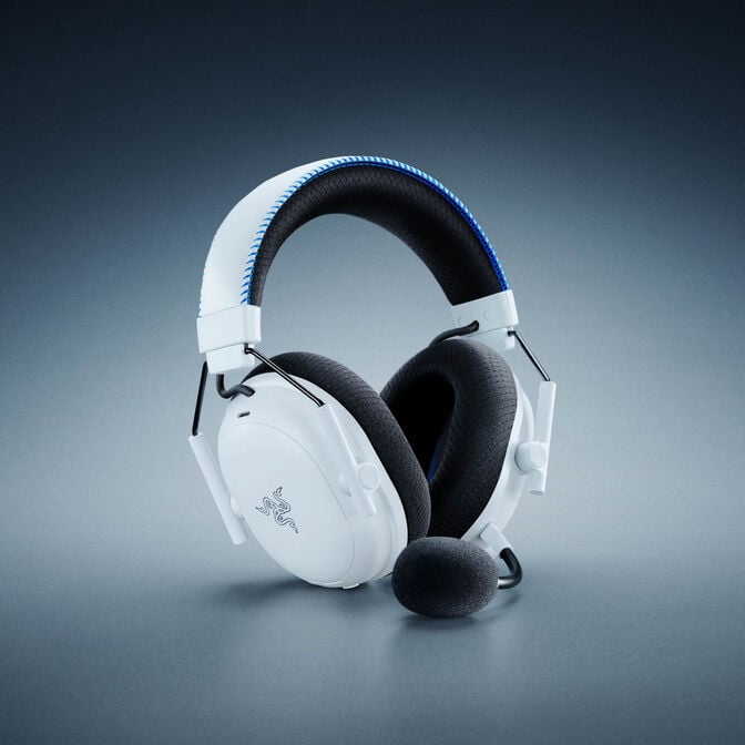 Headset Razer BlackShark V3 Pro para PlayStation Wireless/Bluetooth Branco image number 7