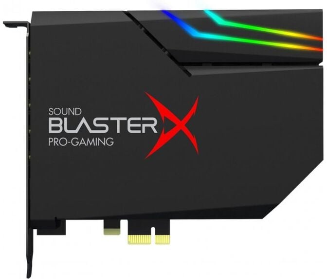 Placa de Som Creative Sound BlasterX AE-5 Plus Hi-Res RGB PCIe image number 0