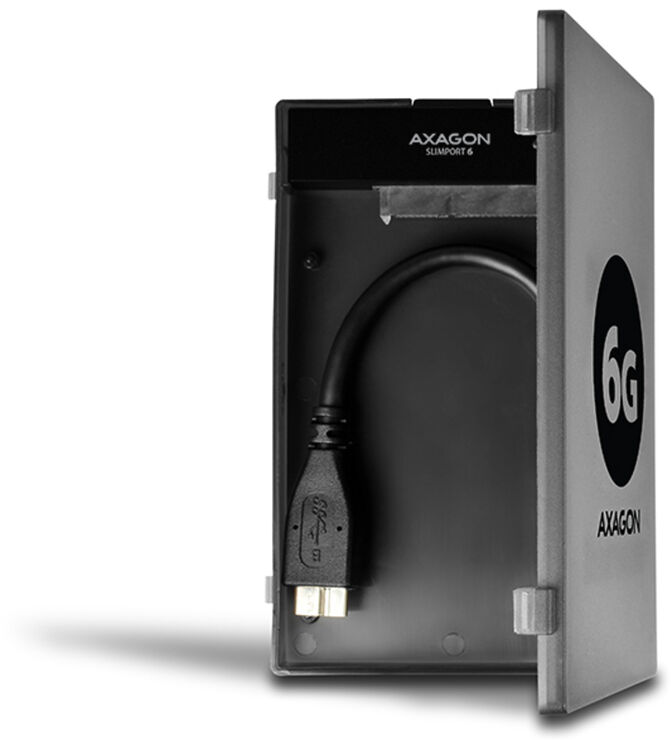Adaptador AXAGON ADSA-1S6 SLIMPort6, USB 3.0, 2,5" SSD/HDD, SATA 6G - Caixa Inclu&iacute;da image number 5