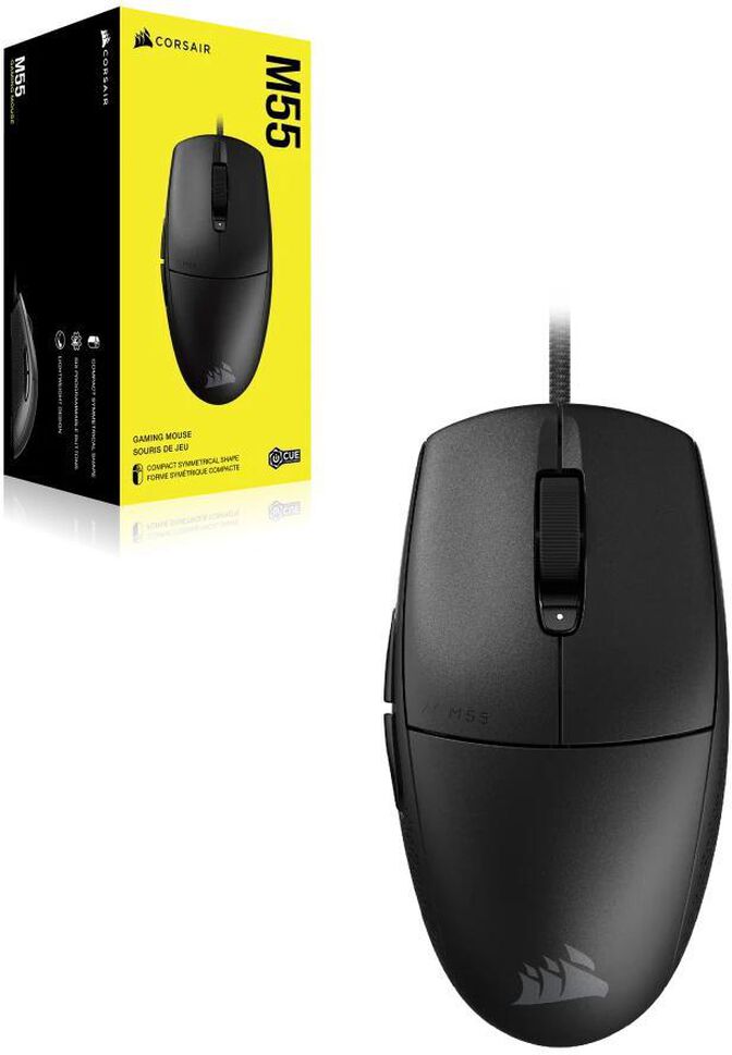 Rato Corsair M55 16000 DPI Preto image number 1