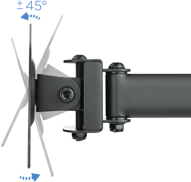 Suporte de Mesa Tooq Triplo Tilt e Girat&oacute;rio 13" a 27" Max. 8kg/Monitor Preto image number 3