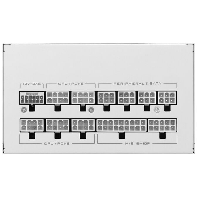 Fonte Modular Lian Li SX 1000W 80+ Platinum Branco image number 4