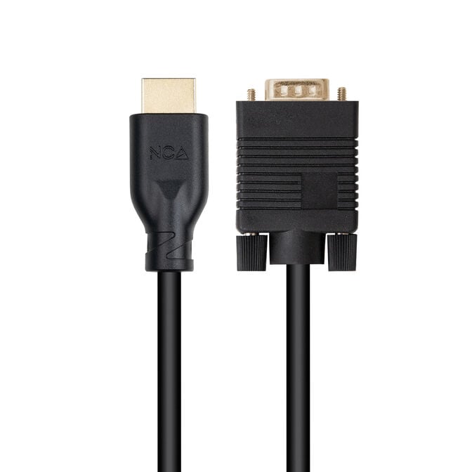 Cabo Conversor Nanocable VGA/M a HDMI/M, Preto, 1,8M image number 1