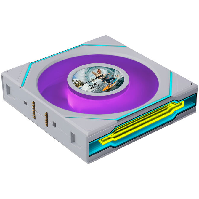 Ventoinha Lian Li UNI FAN SL120 LCD Infinity FLEX Wireless Branco 120mm image number 1