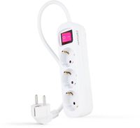 R&eacute;gua Nanocable 3 Tomadas c/ switch 1.4 M Branco