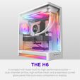 Caixa ATX NZXT H6 Branca Vidro Temperado image number null