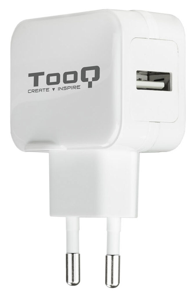 Carregador Tooq  USB 5V 2.4A Branco image number 0