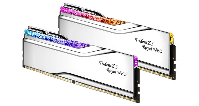 G.Skill Kit 32GB (2 x 16GB) DDR5 6000MHz Trident Z5 Royal Neo RGB EXPO CL28 Prateada image number 1