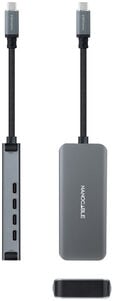 Hub Nanocable USB-C > 4xUSB-C 10 CM Cinzento image number null