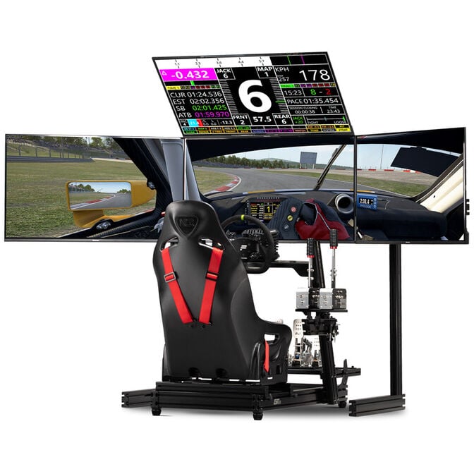 Suporte Monitor Next Level Racing Free Standing Quad Monitor Black Edition image number 3