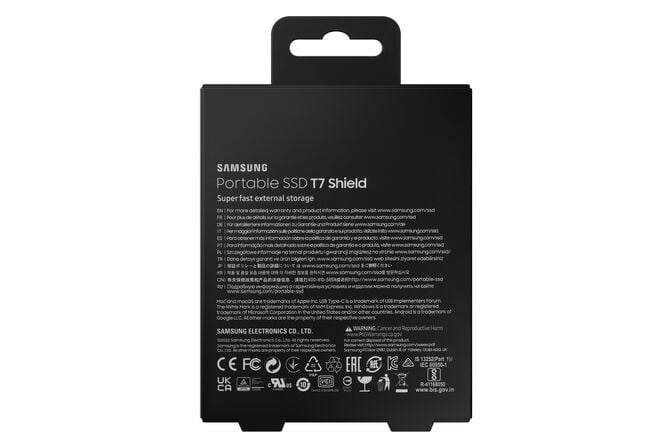 SSD Externo Samsung T7 Shield 2TB USB3.2 Gen2 Preto (1050/1000MB/s) image number 7