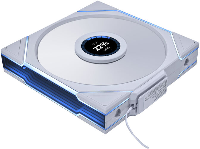 Ventoinha Lian Li UNI FAN TL140 LCD Wireless RGB PWM Branco 140mm image number 0