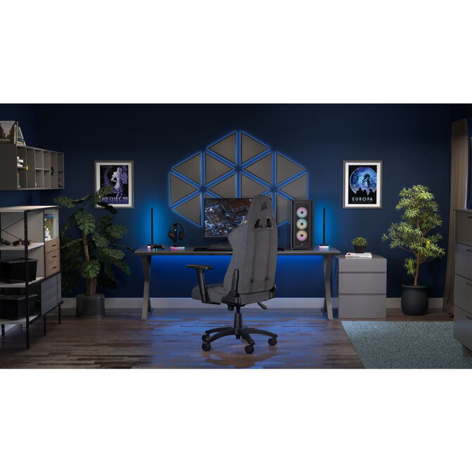 Cadeira Gaming Corsair TC100 RELAXED - Tecido Preto/Cinza image number 11