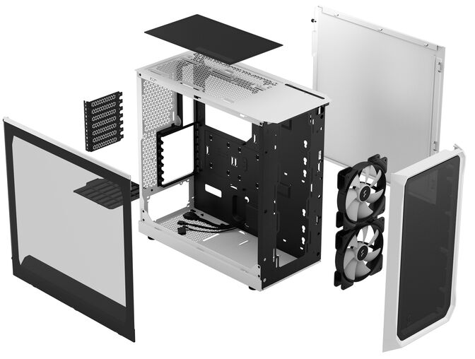 Caixa ATX Fractal Design Focus 2 White RGB image number 9
