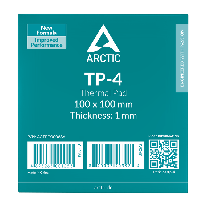 Thermal Pad Arctic TP-4 100 x 100 x 1 mm image number 1