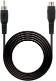 Cabo RCA Extens&atilde;o Nanocable RCA/M-RCA/F 5M Preto image number null