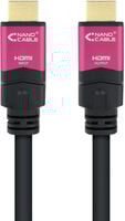Cabo HDMI V2.0 4K@60Hz 18Gbps Nanocable A M/M 15 M Premium Preto image number null