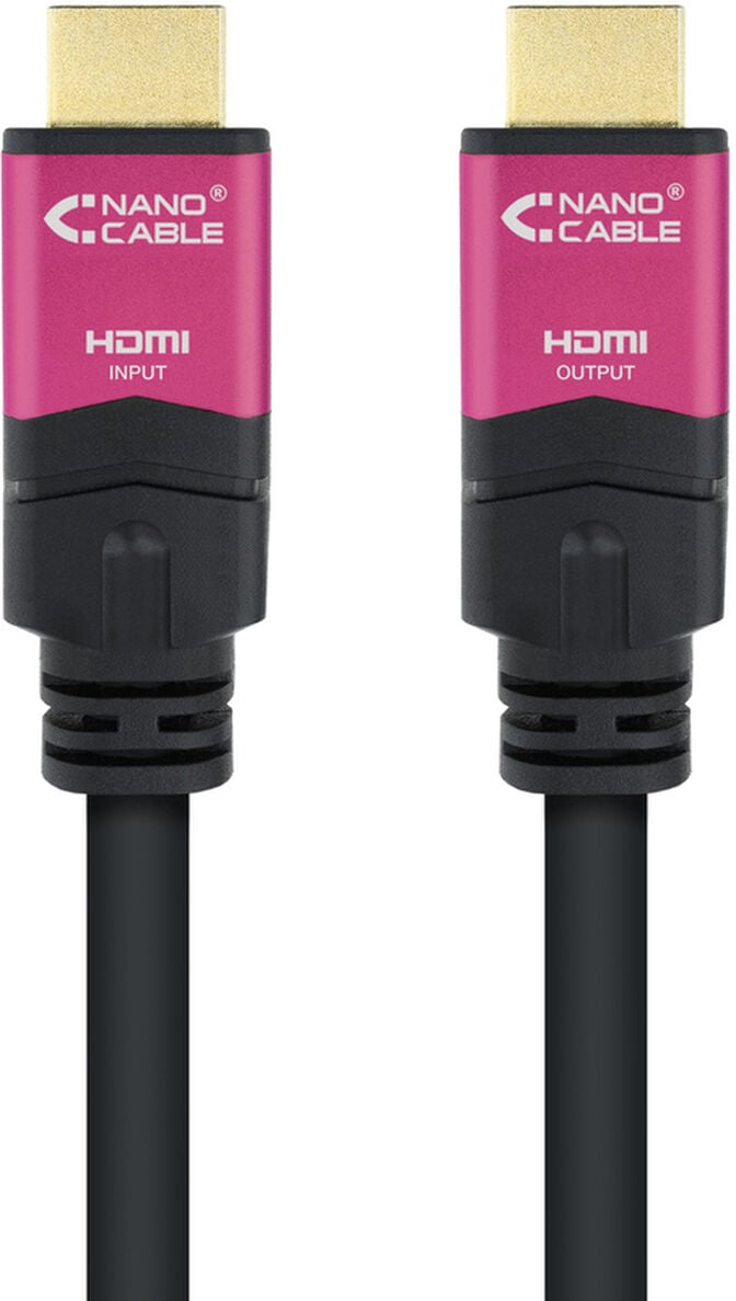 Cabo HDMI V2.0 4K@60Hz 18Gbps Nanocable A M/M 15 M Premium Preto image number 1