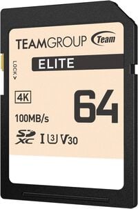 Cart&atilde;o Team Group Elite SDXC UHS-I U3 V30 64GB