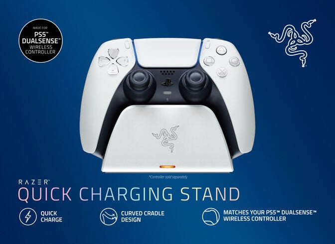 Suporte de Carregamento Razer Universal Quick Charging Stand para PlayStation 5 Branco image number 6