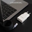 Carregador Nanocable 2xUSB-C/PD 20W, Branco image number null